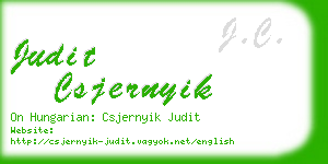 judit csjernyik business card